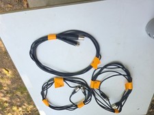 3 PACK 3-PIN XLR FEMALE to 1/4 MALE TS mono MIC MICROPHONE cable cord 15 ft foot