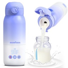 MOMFANN Portable Baby Bottle Warmer Travel, Dual Heat, Precise Temp Control