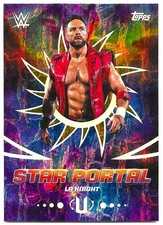 2025 Topps WWE Universe La Knight #SPO-21 Star Portal /75 Smack Down
