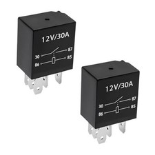 2 PCS 5 Pin Car Starter Relay, 12V 30A Multi-Purpose Auto 2PCS, 5Pin, 12V