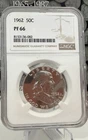 1962 Franklin Half Dollar NGC PF 66 Proof Silver Philadelphia KM#195 50C