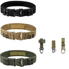 Men Tactical Work Belt 1.9" Wide Heavy Duty Belt Adjustable Quick Release Buckle