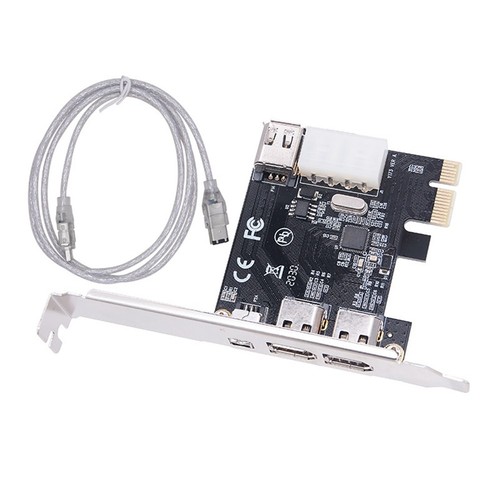 Carte de Capture Vidéo PCI-E 1X 1394 4 Ports DV Carte Firewire 800/400/2008128