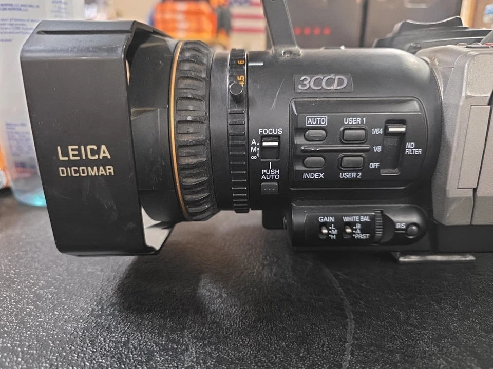 Panasonic AG-DVX100 3CCD Camcorder,   Charger, Powers On Looks To Be Working  - Image 4 of 4