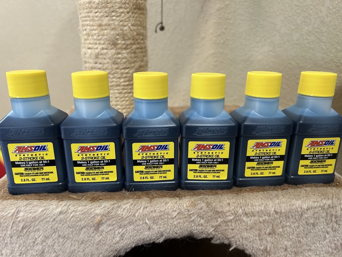 AMSOIL SABER Professional Synthetic 2-Stroke Oil 6 Pack 1 Gallon 2