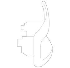 Genuine Mercedes-Benz Cover Radar Sensor 118-821-28-00