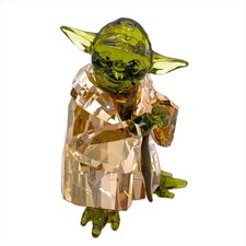 Swarovski Star Wars Yoda Crystal Figurine 5393456 Clear Collectible Display