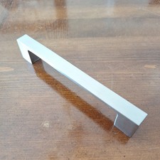 Nickel Finish Modern Bath Kitchen Boss Bar Cabinet Handle Pull Set of 4