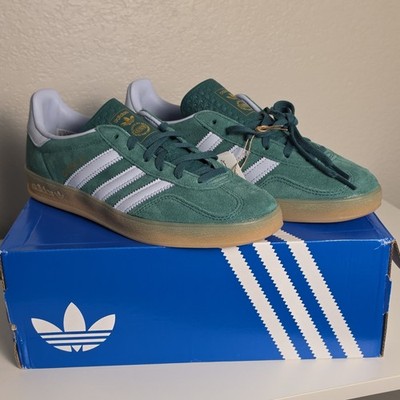 adidas Gazelle Indoor Women s Suede Low Top Lace-Up Collegiate Green IH6799