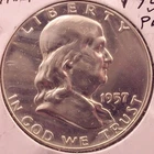 1957 Proof Franklin Half Dollar "90% Silver"