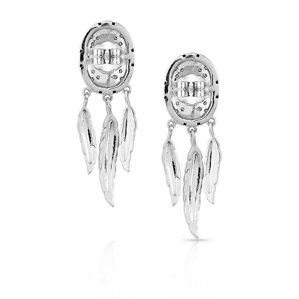Montana Silversmiths Women's Divine Touch Opal Earrings - ER5305 One Size - Image 2 of 4