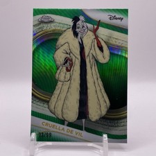 2025 Topps Chrome Disney Cruella De Vil Green Refractor /99