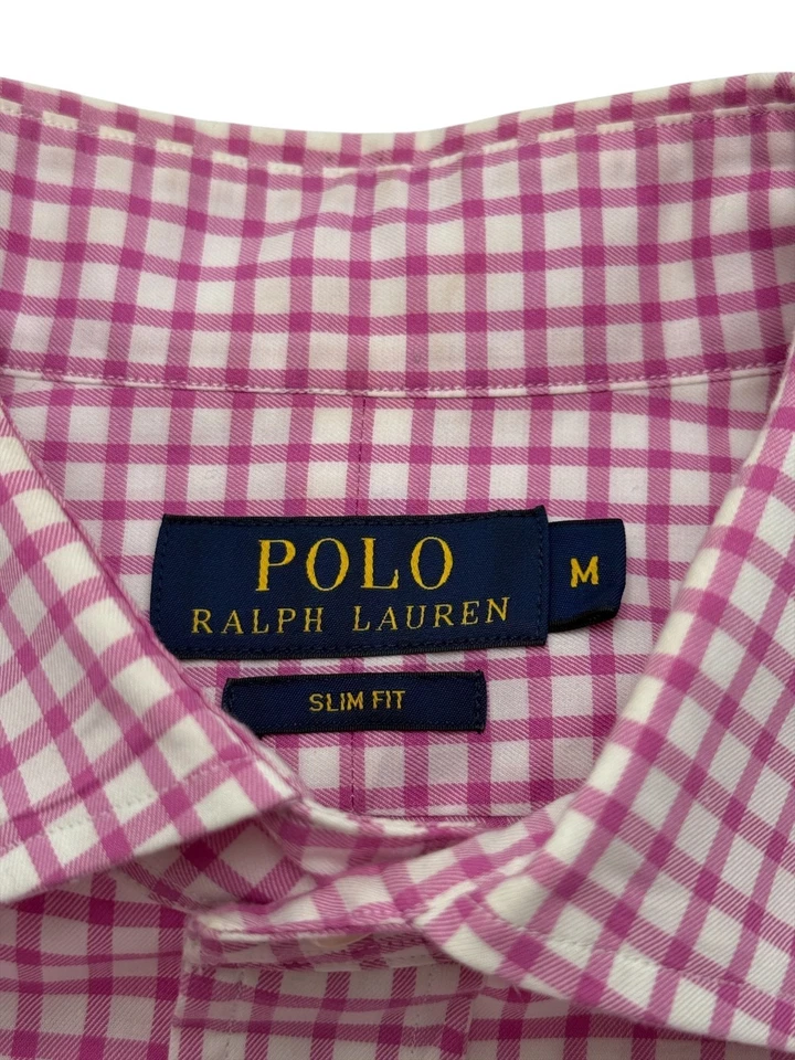 Polo Ralph Lauren Uomo Casual Slim Fit Camicia A Maniche Lunghe Taglia M - Immagine 4 di 4