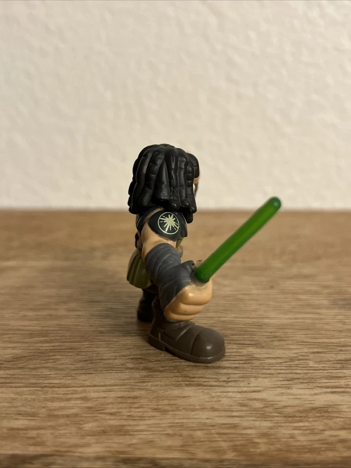 "Figura de 2"" Star Wars Galactic Heroes Quinlalan Vos Jedi Master Clone Wars Hasbro" Foto 3 de 4