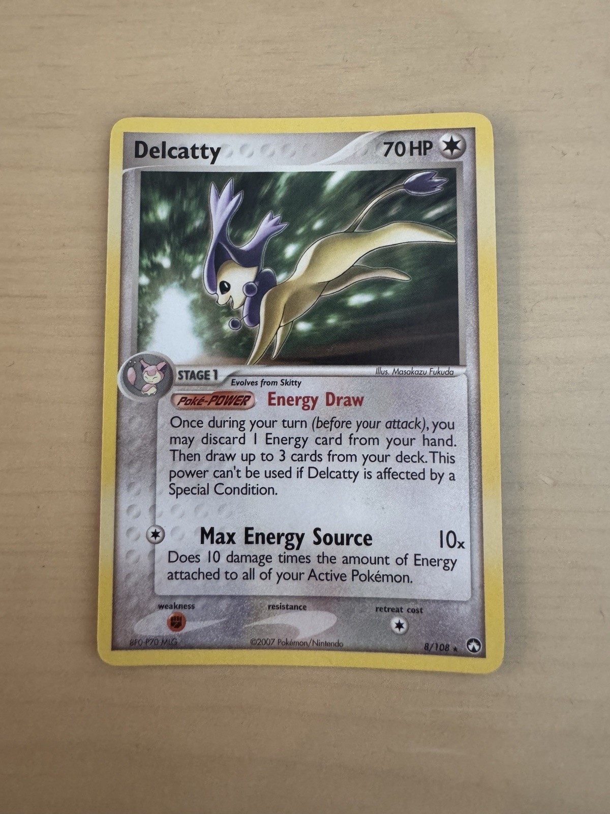 Delcatty EX Power Keepers Rare Pokémon TCG Card 8/108 Lp Condition