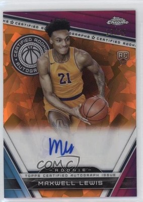 2023-24 Chrome Sapphire Certified Rookie Orange 19/25 Maxwell Lewis Auto RC 0nr3