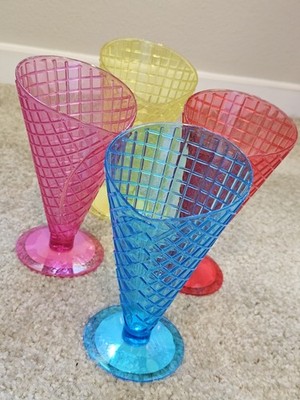Waffle Cone Ice Cream Dish, Reusable Plastic Cup, Gelato, Ice Cream Float
