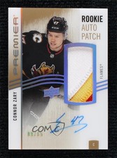 2024 Premier 2023-24 Update Acetate Rookie Gold 9/65 Connor Zary Patch Auto 1o4m