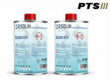 Aceton 99,5% 2L- 2x1 Liter Verd&uuml;nnung Reiniger Entfetter Lackverd&uuml;nner Ersolin