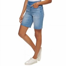 NWT DKNY Ladies Comfort Stretch Short Jeans Size Medium Color Med Wash Deni