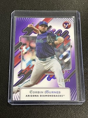 2025 Topps Pristine - Corbin Burnes #55 Purple Refractor 22/99 Diamondbacks