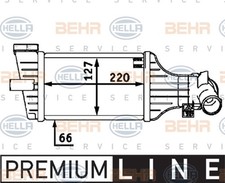HELLA Ladeluftkühler PREMIUM LINE 8ML 376 723-411 für T98 CC ASTRA OPEL ZAFIRA