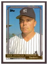 1992 Topps - Buck Showalter #201 Gold Rookie Card - New York Yankees - Mint!. rookie card picture