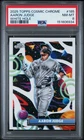 2025 Topps Cosmic Chrome White Hole Refractor #185 Aaron Judge PSA 8