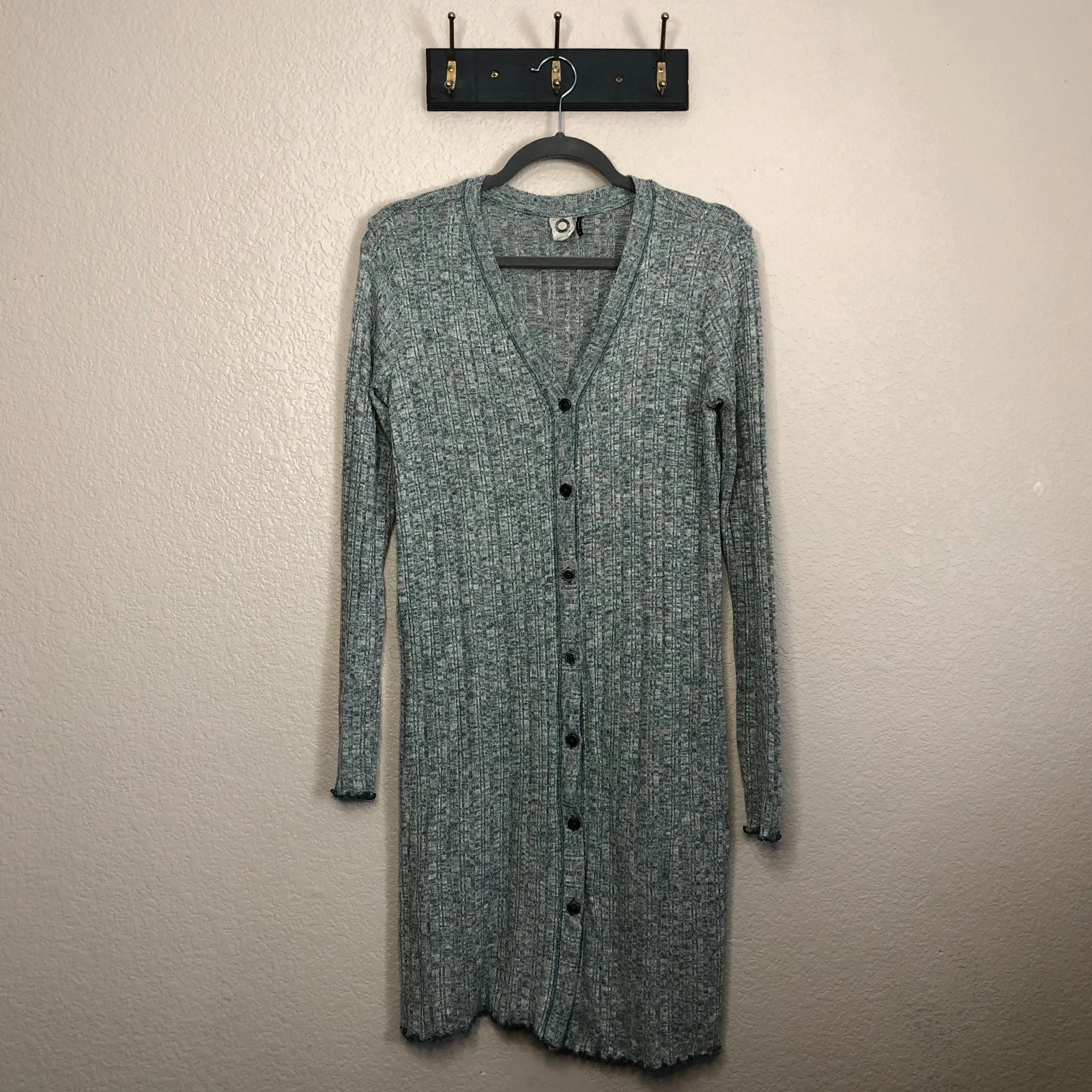 Akemi & Kin Anthropologie Green Long Duster Cardigan Dress Women's XS Casual EUC
Opens in a new wind