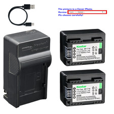 Kastar Battery AC USB-C Charger for Canon VIXIA HF R30 R40 R50 R60 R70 R80