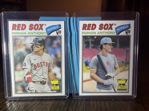 Topps Heritage Roman Anthony Boston Red Sox Rookie Card Lot 2026 Image RC and RC