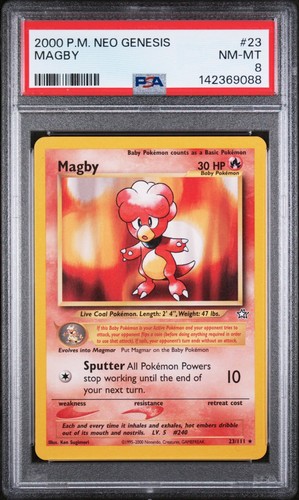 Magby (Unlimited) graded PSA 8 for sale on eBay