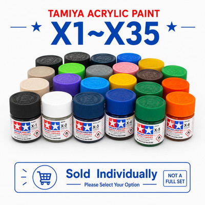 Tamiya Color Acrylic Paint Gloss 81501-81535 X-1 to X-35 (10ml) Multiple Options