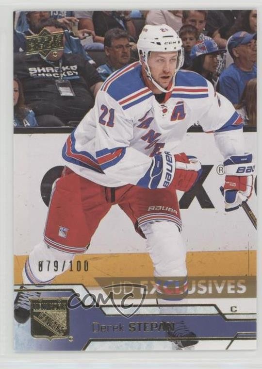 2016-17 Upper Deck Exclusives 79/100 Derek Stepan #124 z7h