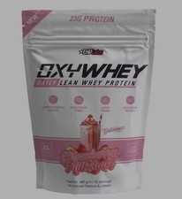 EHPLabs Oxywhey Protein Powder Strawberry Milkshake 485g Free Postage 28.56 per kilo