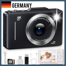 4K Digitalkamera Fotokamera HD 48MP Fotoapparat Kompaktkamera Vlogging Kamera