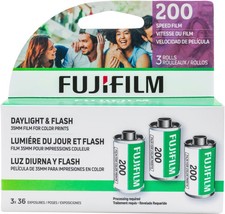 Fujifilm - 135 Fujicolor 200 Color Negative Consumer Film 35mm Roll - 3pk