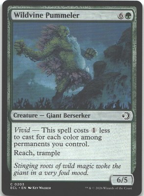 Wildvine Pummeler [ECL - 203] Common NM Lorwyn Eclipsed