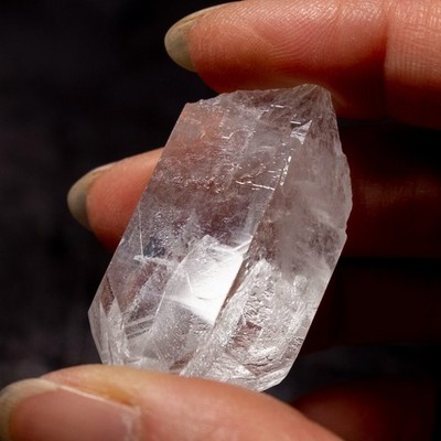 Natürliche klare Quarz Cluster Point - rohe brasilianische Bergkristall Probe 22g