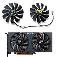 SET T129215BU Graphics Card Cooling Fan Radiator for Power Color RX5500XT 5600XT