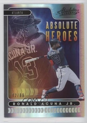 2020 Panini Absolute Heroes Silver 72/99 Ronald Acuna Jr #AH2 9v7