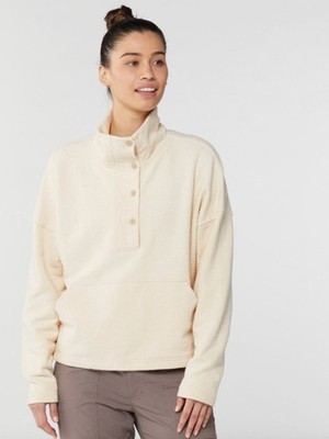 REI Wallace Lake Fleece Pullover Natural NWT Women's M