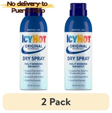  2 pk Icy Hot Original Pain Relief Dry Spray 4 oz. With 16 Menthol new