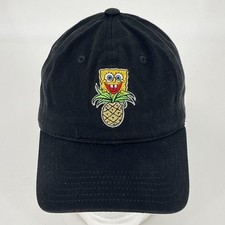 SpongeBob SquarePants Pineapple Hat - 2019 Black StrapBack Baseball Cap EUC