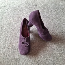 HOTTER SIZE 4 Std COMFORT CONCEPT PURPLE SUEDE DONNA SHOES ~Worn Once