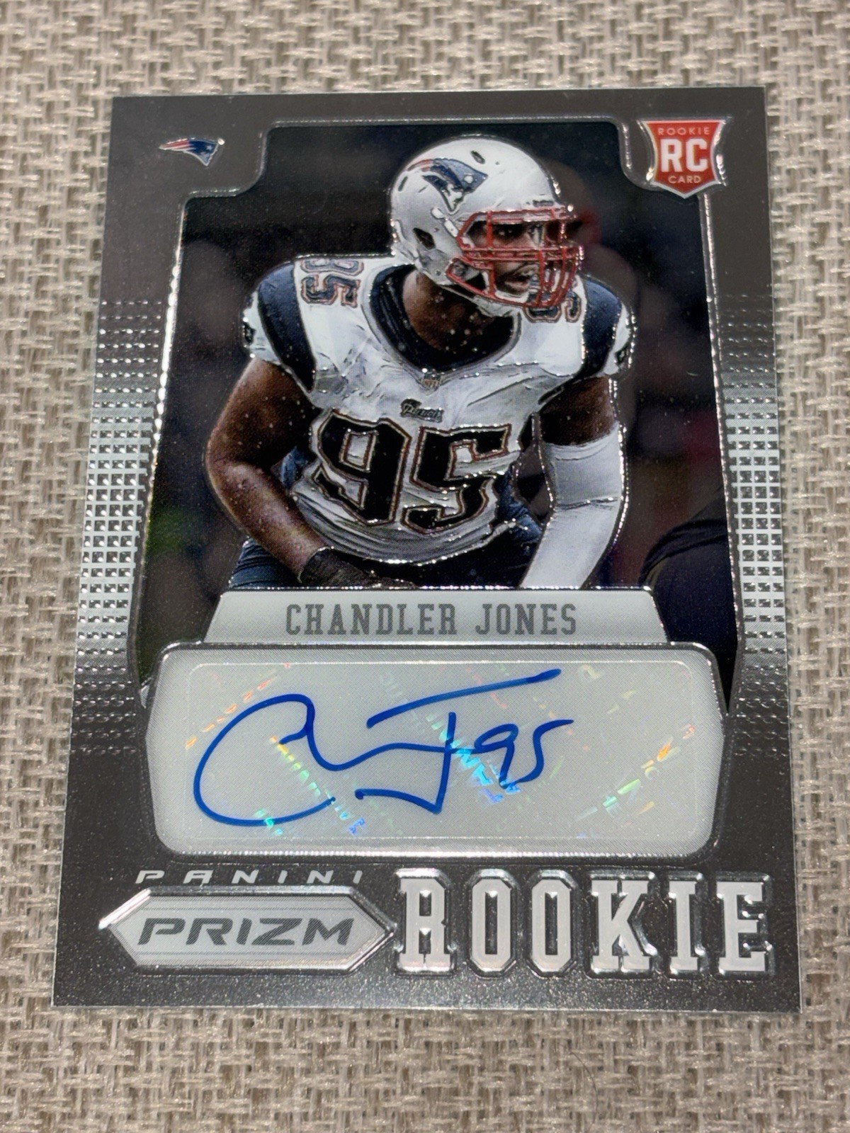 2012 Panini Prizm Chandler Jones RC Auto 400/499 New England Patriots 