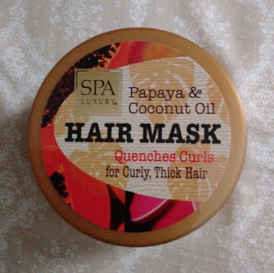 SPA Luxury Papaya & Coconut Oil Hair Mask Silicone-Free Sulfate-Free 6 oz