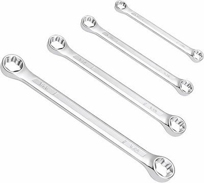 E Torx Wrench Set, Double Box End Torx Wrenches, E6-E24 (E6Xe8, E10Xe12, E14Xe18