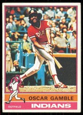 1976 TOPPS OSCAR GAMBLE CLEVELAND INDIANS #74 VG/EX