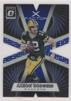 2016 Donruss Optic X-Factor Blue 75/149 Aaron Rodgers #1 05bt